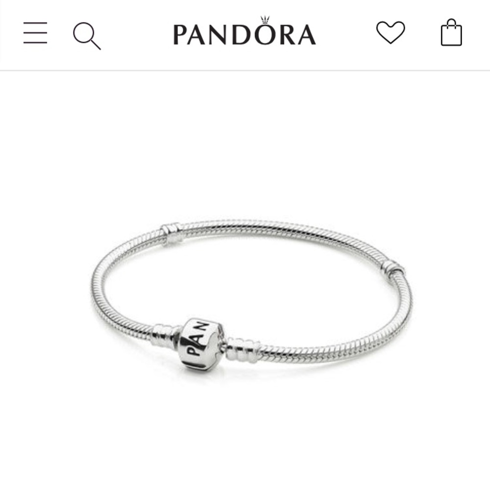Silver Pandora Charm Bracelet